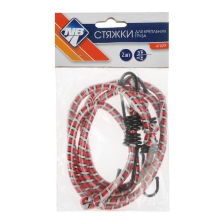 Elastic band for luggage fastening Nova Bright, 60 cm, metal hooks, set 2 pcs-2