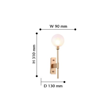 Wall lamp Babylon 90 mm, 130 mm, G9 40W-2