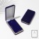 Velvet case for the set/headset "Classics" with a golden edging, blue color