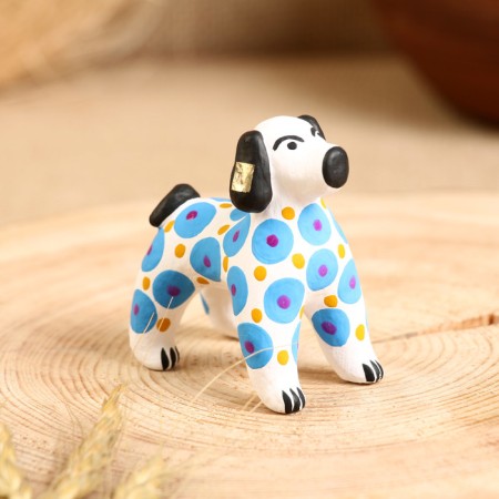 Dymkovo toy "Blue Dog" 7 cm-6