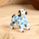 Dymkovo toy "Blue Dog" 7 cm