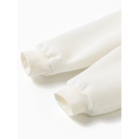 Costume (sweatshirt and trousers) I, Basic Line, height 80-86 cm, Milk color-7