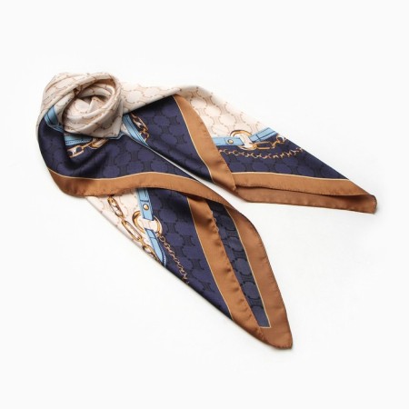 Women's scarf minku 70*70 cm, blue