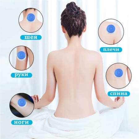 A set of vacuum cans for massage, glass, D 1.5/2.4 cm, 2 pcs, color blue-3