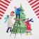 Box for confectionery with PVC cover "Friends", 18 x 18 x 4 cm, New Year