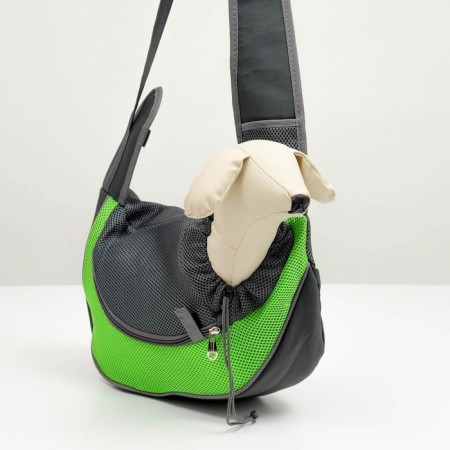 Cracking bag "sling" for animals, 37 x 20 cm, green-3