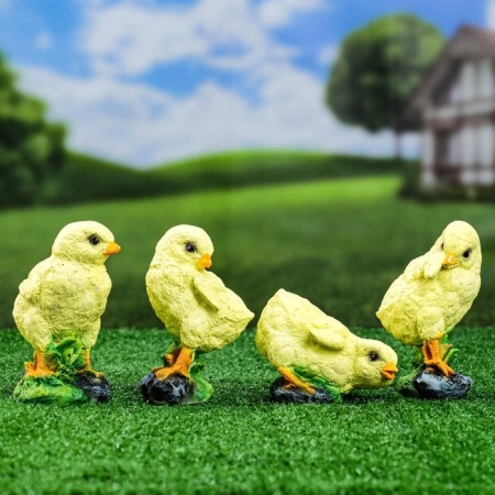 Garden figure "Chickens" 15cm, a set of 4 pcs-1