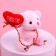 Soft toy "I Love You", Bear, Mix Colors