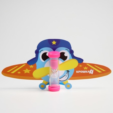 Baby cloth for teeth for teeth on a suction cup “Airpill”, 3 minutes, species mix-1