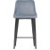 Metal Baric atani stool/velor, black/gray 48x44x97 cm