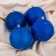 Set of balls plastic D-10 cm, 4 pcs "fog" blue