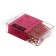 Office paper clips 28 mm, color, 100 pieces, Globus pink, Eurobox