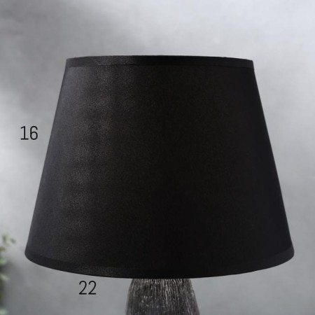 Table lamp 16446/1GR E14 40W gray-black 22x22x34 cm Risalux-5