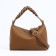 Baget bag with zipper, brown color