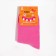 Junior children's socks, pink color, size 18
