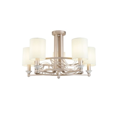 Maytoni H004CL-05BG, 5KHE14, 40W, 71x71x37 cm, cream color with gold-1