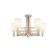 Maytoni H004CL-05BG, 5KHE14, 40W, 71x71x37 cm, cream color with gold