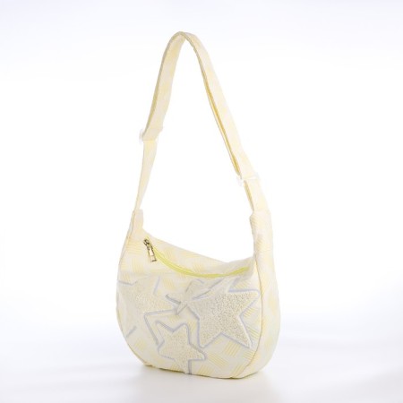 Youth bag with lightning, yellow/white color