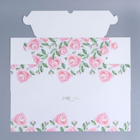 Capcake box, confectionery packaging with a window, 9 rose cells, 25 x 25 x 10 cm-4