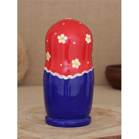 Matryoshka "Blue sundress" 5 puppet-3