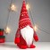 Doll Interior Light "Santa Claus Luminous nose, in a red cap with patterns" 33x17x12 cm