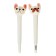 Gel-ghost pen, blue rod, soft case, bulldog mix