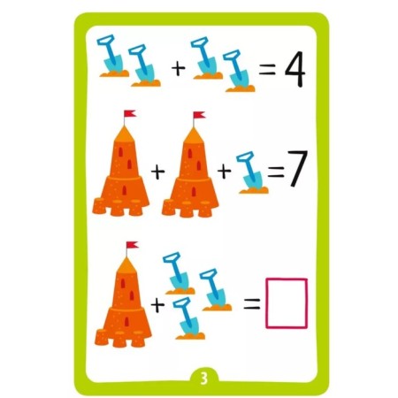 IQ reusable cards with marker "Chinese puzzles. Account within "", 6+-2