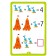 IQ reusable cards with marker "Chinese puzzles. Account within "", 6+
