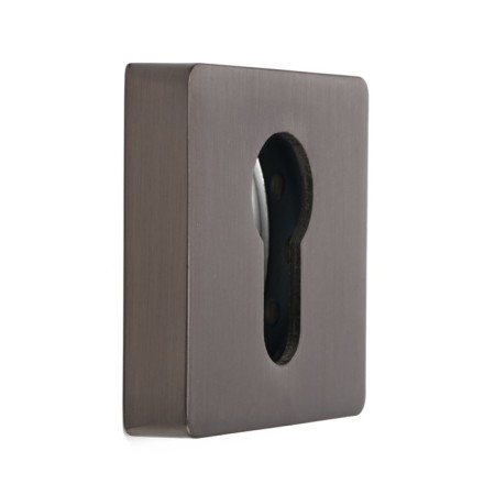 Lockland cylinder overlay, square, graphite, kit.-1