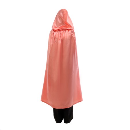 Carnival cloak adult, atlas, coral length 120cm-3