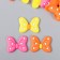 Decor for creativity rubber "Bant in large peas" set of 15 pcs mix 2.5x3.3 cm