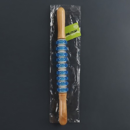 Massage "Skating", universal, 37.5 × 4 cm, 9 wheels with spikes, color mix-6