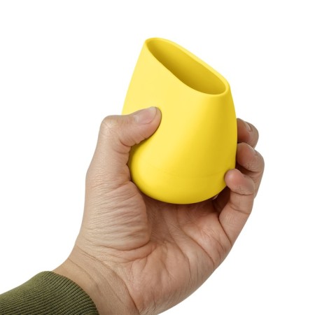 A glass for drawing 290 ml "Multi-Pulti", silicone, yellow-3