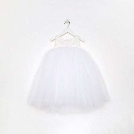 Платье для девочки MINAKU: PartyDress цвет белый, рост 116-18