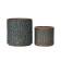 Round pot for flowers, 2l aged-green 15.5x14x14cm