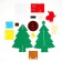 Set for creativity "Christmas tree" adhesive -based jewelry