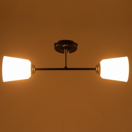 Luer "Ray" (cylinder) 2x15W E27 Model: BR 00244 Black/White-2