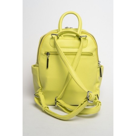 Women's backpack, eco -leather, Ludor Lemon, 23x15x30 cm-2