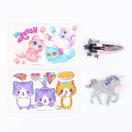 Set with tattoos transfers "cats"-2