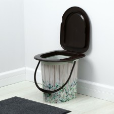 Bucket-bucket, h = 38 cm, 17 l, removable chair, beige, mix cover