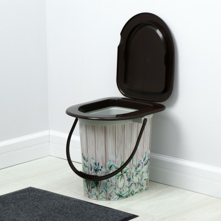 Bucket-bucket, h = 38 cm, 17 l, removable chair, beige, mix cover