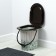 Bucket-bucket, h = 38 cm, 17 l, removable chair, beige, mix cover