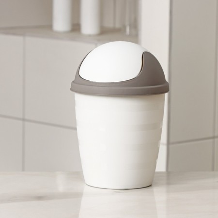 Rambai garbage container, 1.5 l, d = 14.5 cm, h = 21 cm, round, the color is light gray-3