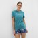 Homemade female set (T -shirt, shorts), turquoise color, size 48