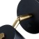 Bra "Alonso" LED 5W black and gold 10x7.5 cm