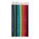 Pencils of watercolor 12 colors BrunovisConti Aquarelle, three -sided