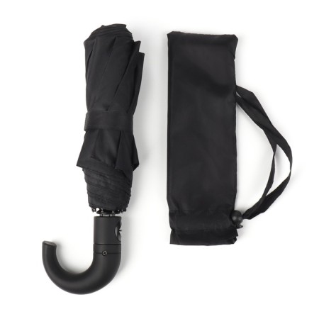 Automatic umbrella "monoton", 3 additions, 8 spokes, r = 48 cm, black color-12