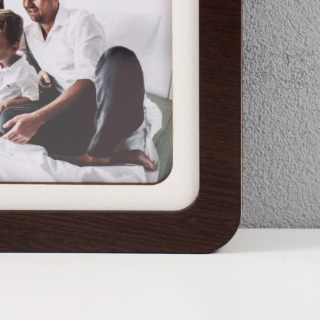 Photo frame LHDF "Family" 33x33 in 3 photos 10x15 cm, col. Wenge (plastic screen)-1
