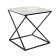 Table DQ TEASER NUT, 500*500*532, white oak, m/k black chipboard