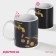 Homeleon mug ceramic shade "Kran", 350 ml, black color